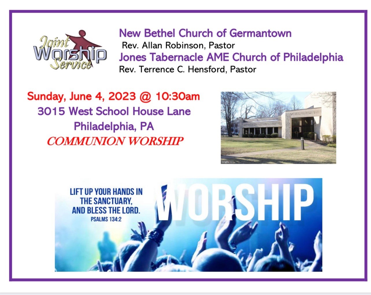 Joint Worship service